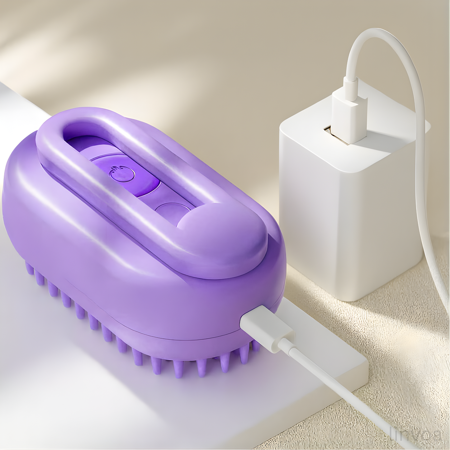 Cepillo De Mascotas Con Vapor 3 En 1