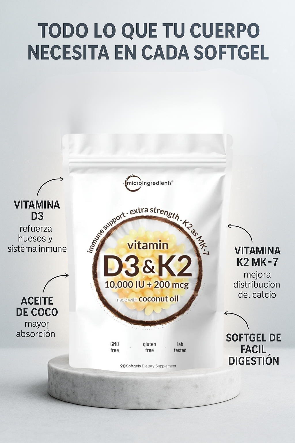 Vitamina D3 y K2