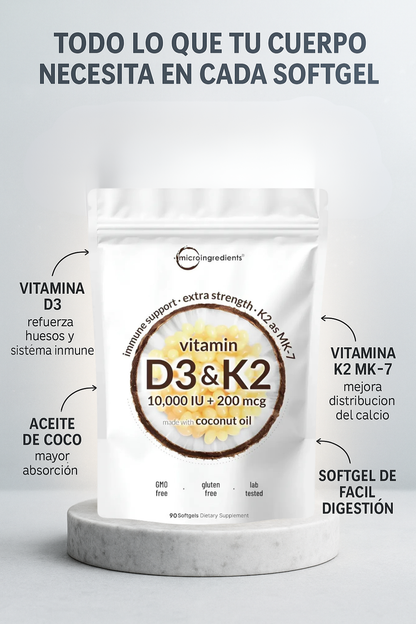 Vitamina D3 y K2