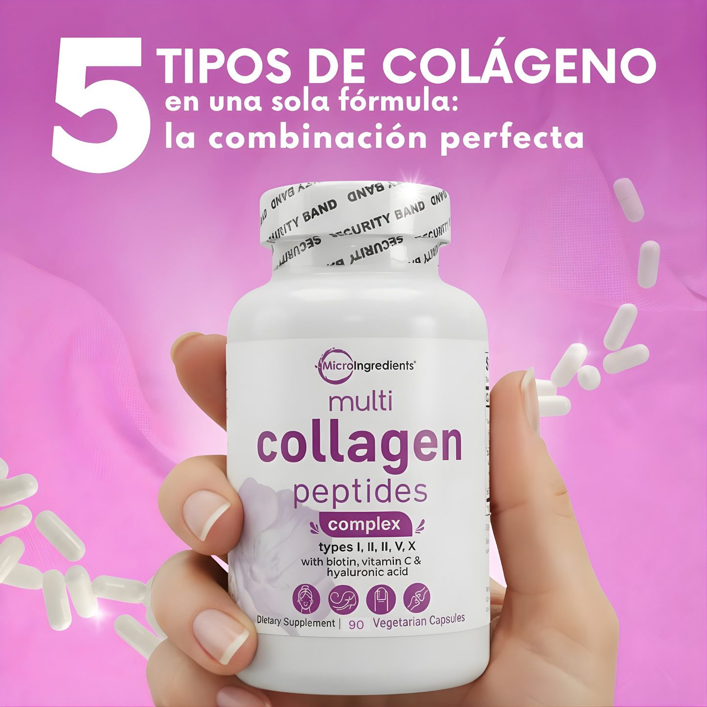 Colágeno hidrolizado en cápsulas